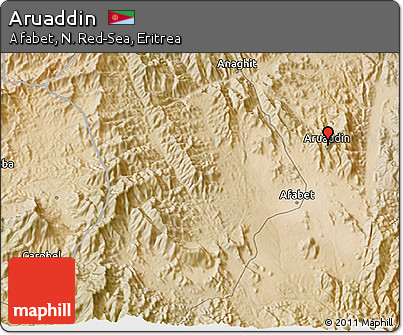 Satellite 3D Map of Aruaddin