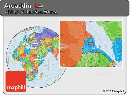 Political Location Map of Aruaddin