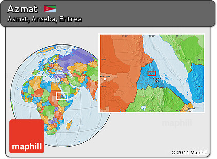 Political Location Map of Azmat