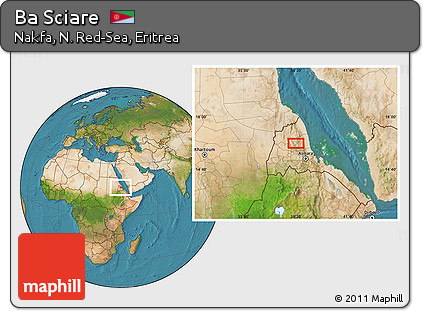 Satellite Location Map of Ba Sciare