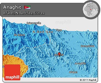 Political Panoramic Map of Anaghit