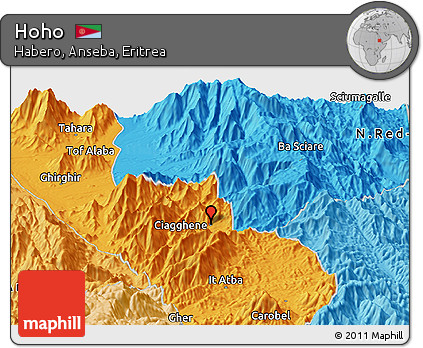 Political Panoramic Map of Hoho