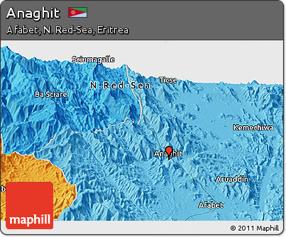 Political Panoramic Map of Anaghit