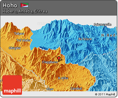 Political Panoramic Map of Hoho