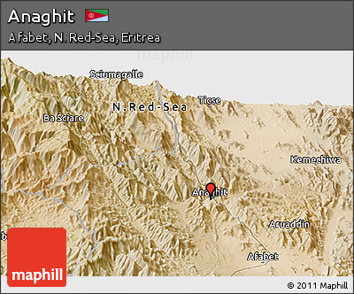 Satellite Panoramic Map of Anaghit