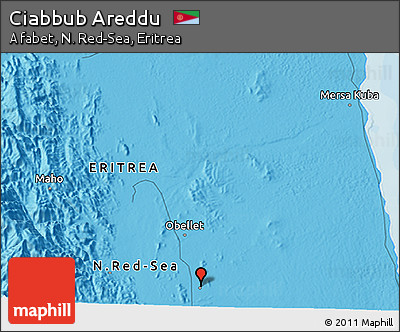 Political 3D Map of Ciabbub Areddu