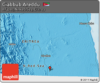 Political 3D Map of Ciabbub Areddu