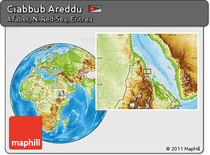Physical Location Map of Ciabbub Areddu