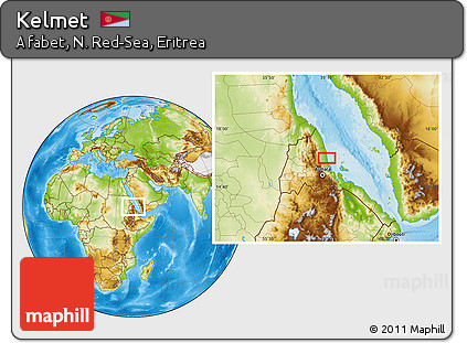 Physical Location Map of Kelmet