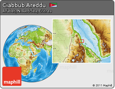 Physical Location Map of Ciabbub Areddu