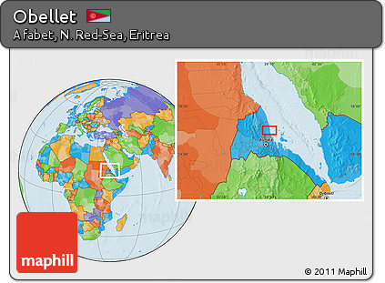 Political Location Map of Obellet