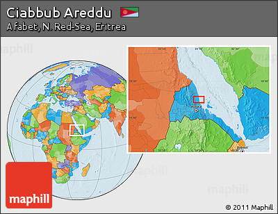 Political Location Map of Ciabbub Areddu