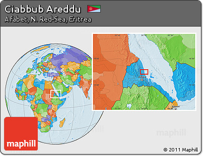 Political Location Map of Ciabbub Areddu