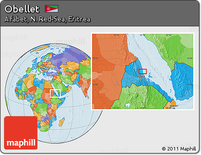 Political Location Map of Obellet