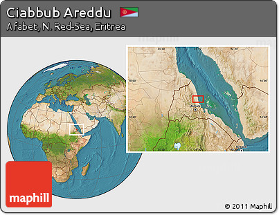Satellite Location Map of Ciabbub Areddu