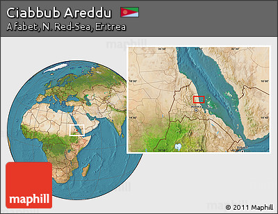 Satellite Location Map of Ciabbub Areddu