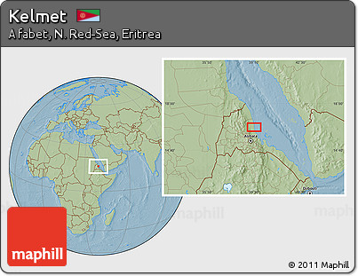 Savanna Style Location Map of Kelmet, hill shading