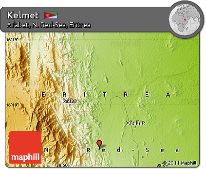 Physical Map of Kelmet