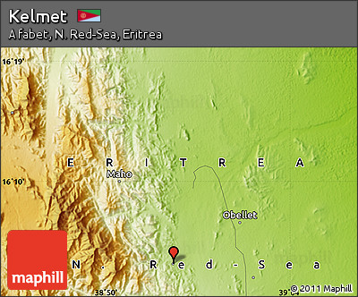 Physical Map of Kelmet