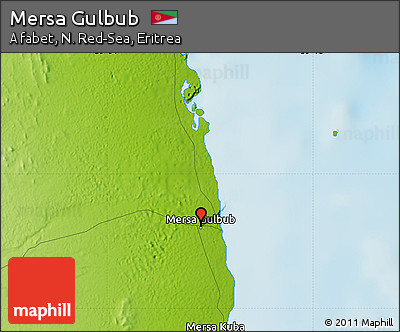 Physical Map of Mersa Gulbub