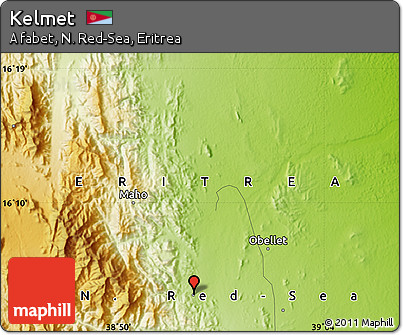 Physical Map of Kelmet