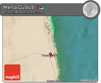 Satellite Map of Mersa Gulbub