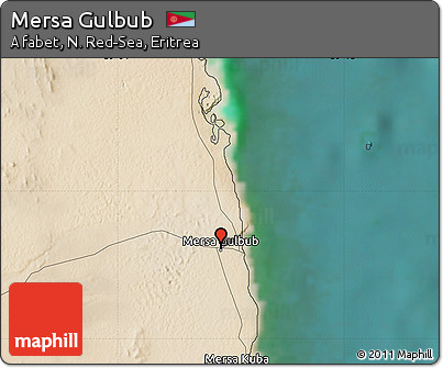 Satellite Map of Mersa Gulbub