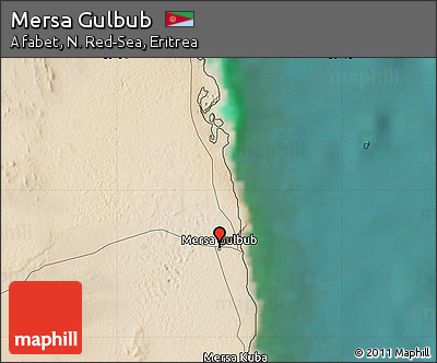 Satellite Map of Mersa Gulbub