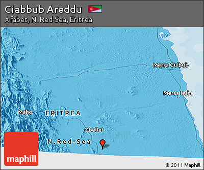 Political Panoramic Map of Ciabbub Areddu