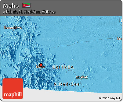 Political Panoramic Map of Maho