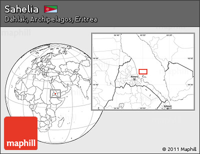 Blank Location Map of Sahelia