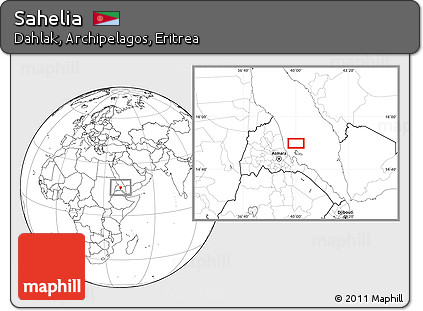 Blank Location Map of Sahelia