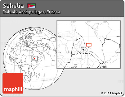 Blank Location Map of Sahelia