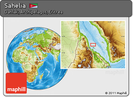 Physical Location Map of Sahelia