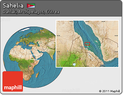 Satellite Location Map of Sahelia