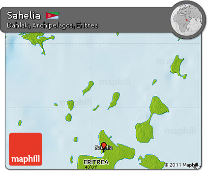 Physical Map of Sahelia