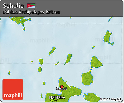Physical Map of Sahelia