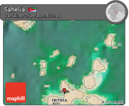 Satellite Map of Sahelia