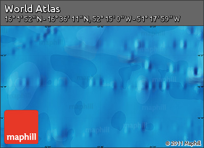 Political Map of the Area around 16° 19' 2" N, 51° 46' 29" W