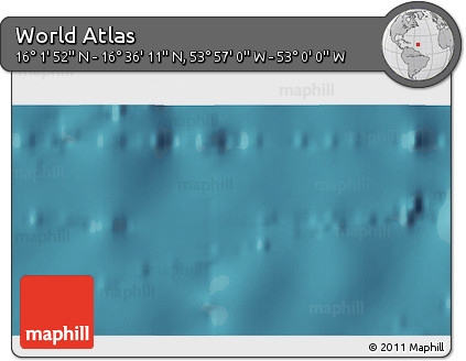 Satellite 3D Map of the Area around 16° 19' 2" N, 53° 28' 30" W