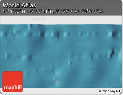 Satellite 3D Map of the Area around 16° 19' 2" N, 53° 28' 30" W