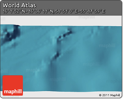 Satellite 3D Map of the Area around 16° 19' 2" N, 55° 19' 30" E