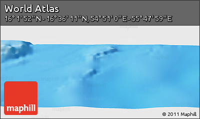 Physical Panoramic Map of the Area around 16° 19' 2" N, 55° 19' 30" E