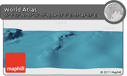 Satellite Panoramic Map of the Area around 16° 19' 2" N, 55° 19' 30" E