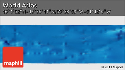 Physical Panoramic Map of the Area around 16° 19' 2" N, 55° 10' 29" W