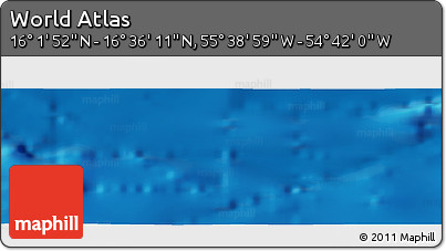 Physical Panoramic Map of the Area around 16° 19' 2" N, 55° 10' 29" W