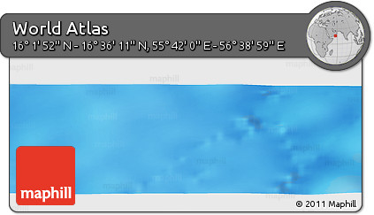 Physical Panoramic Map of the Area around 16° 19' 2" N, 56° 10' 29" E