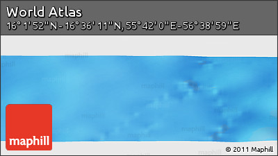 Physical Panoramic Map of the Area around 16° 19' 2" N, 56° 10' 29" E