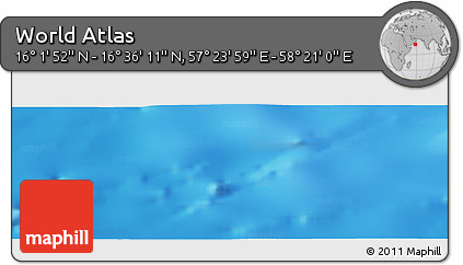 Physical Panoramic Map of the Area around 16° 19' 2" N, 57° 52' 30" E