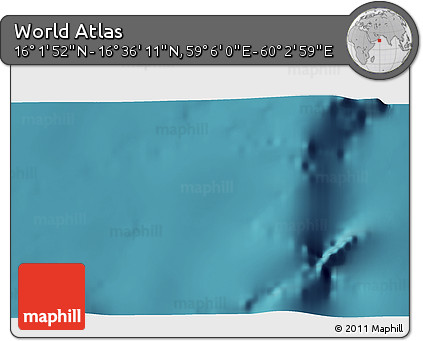 Satellite 3D Map of the Area around 16° 19' 2" N, 59° 34' 30" E